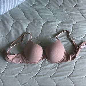 VS Pink Cotton Push Up Bra - Praline